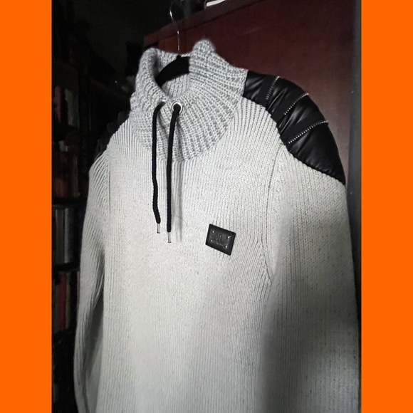 Soft and warm white MEN sweater Leif Nelson size L - Picture 6 of 7